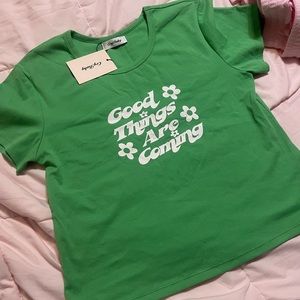 NWT Crybaby baby tee crop top